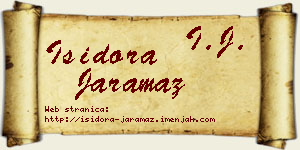Isidora Jaramaz vizit kartica